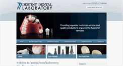 Desktop Screenshot of destinydentallab.com